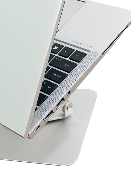 پورتهای کامل لپتاپ HP EliteBook 845 G7 شامل USB-C، HDMI و جک هدفون – مناسب برای اتصال آسان به تجهیزات جانبی