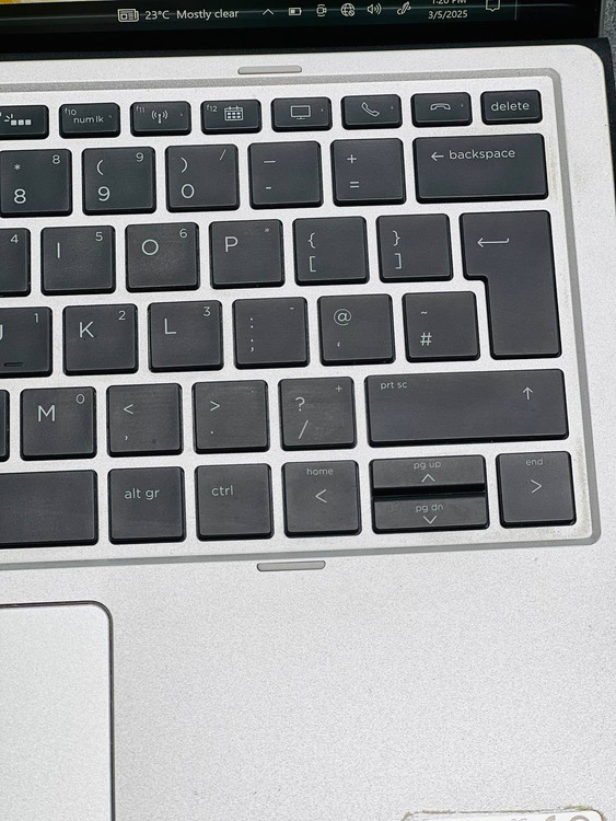 کیبورد جداشونده با نور پسزمینه لپتاپ HP Elite x2 1012 G2، مناسب برای تایپ راحت و سریع