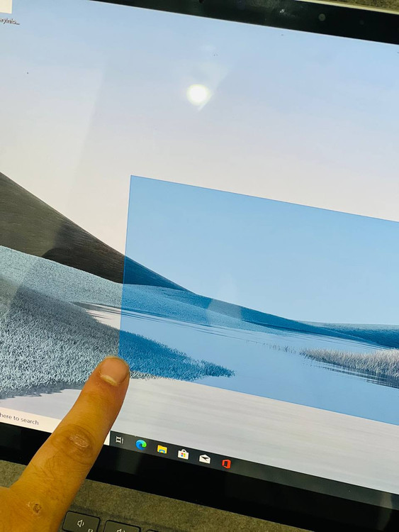 نمای صفحه لمسی دستگاه