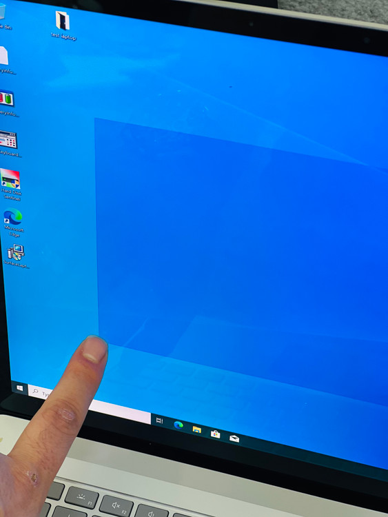 نمای صفحه نمایش لمسی