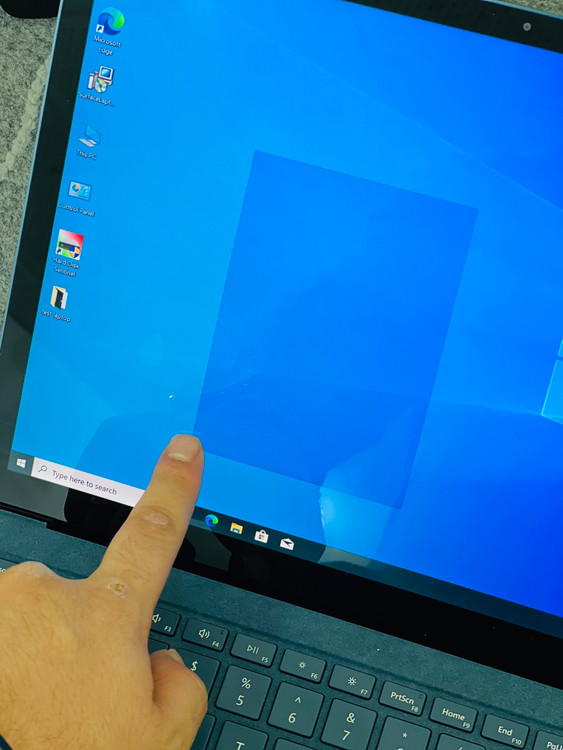 نمای صفحه نمایش لمسی