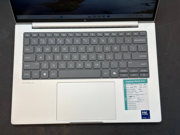 لپتاپ HP elite book 8 14 G1 A ryzen5-340U 16gb ddr4 512gb ssd 512AMD +NPU 14'1 inch FHD sim