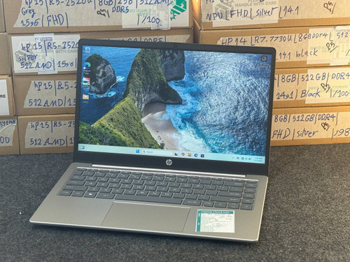 لپتاپ HP LAPTOP 14 S ryzen7-7730U 8gb ddr4 512gb ssd AMD 512 14'1 inch FHD